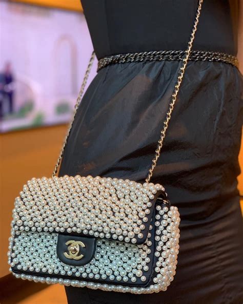 chanel purse pearl strap|chanel pink ref purses.